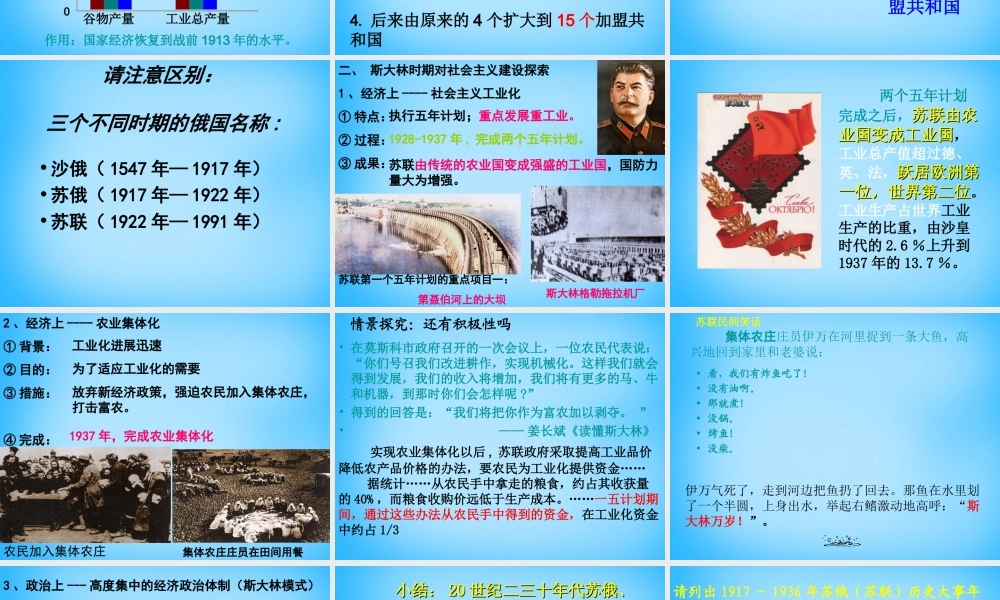 九年级历史下册 第2课(对社会主义道路的探索)课件 新人教版 课件