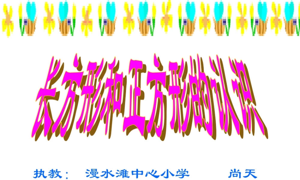 长方形和正方形的特征课件)