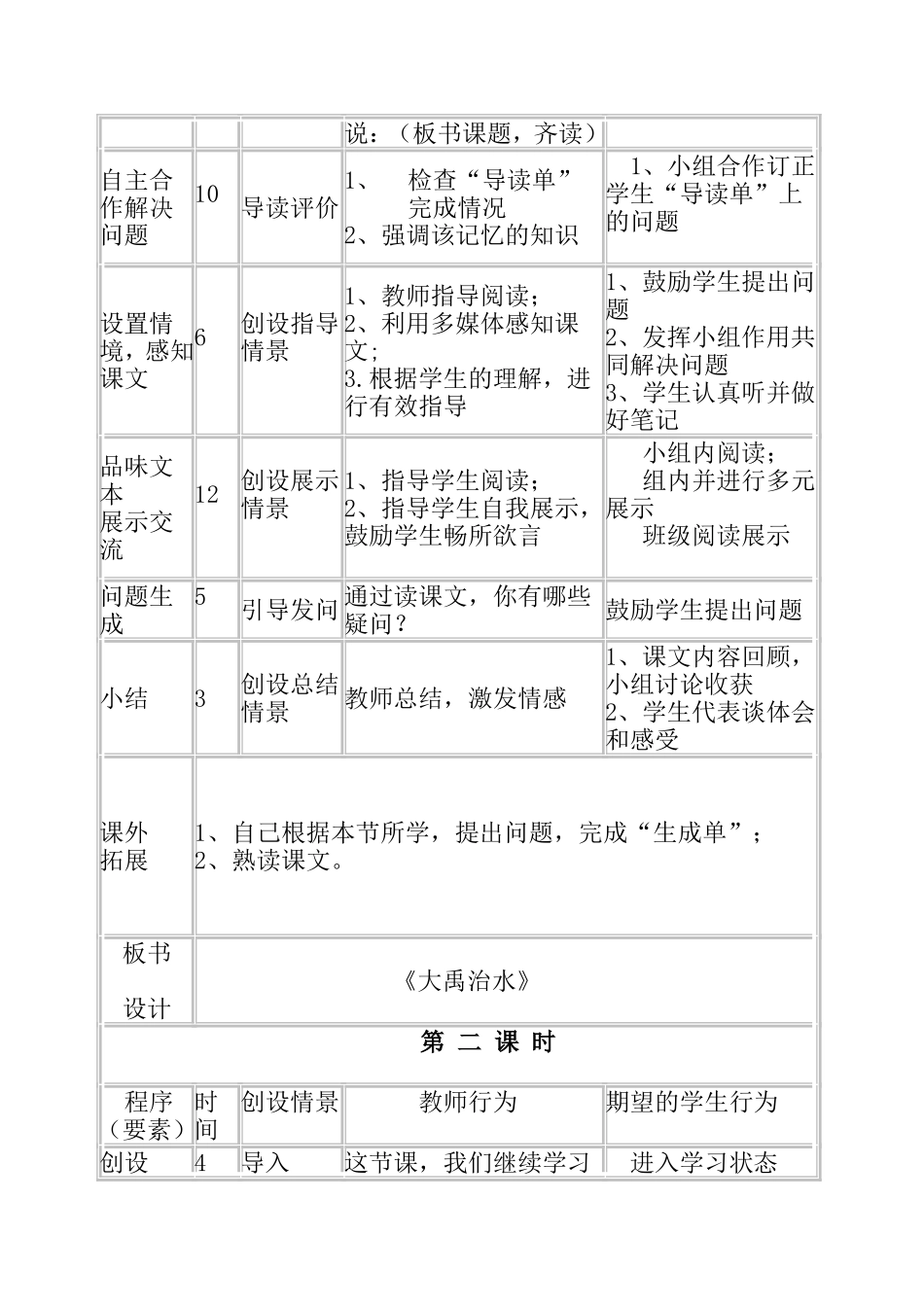 《大禹治水》教学教案_第3页