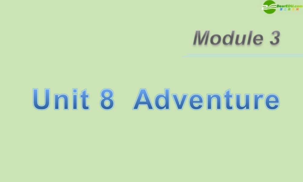 广东省高三英语第一轮总复习 Module3 Unit8 Adventure(2)课件 北师大版 新课标 课件