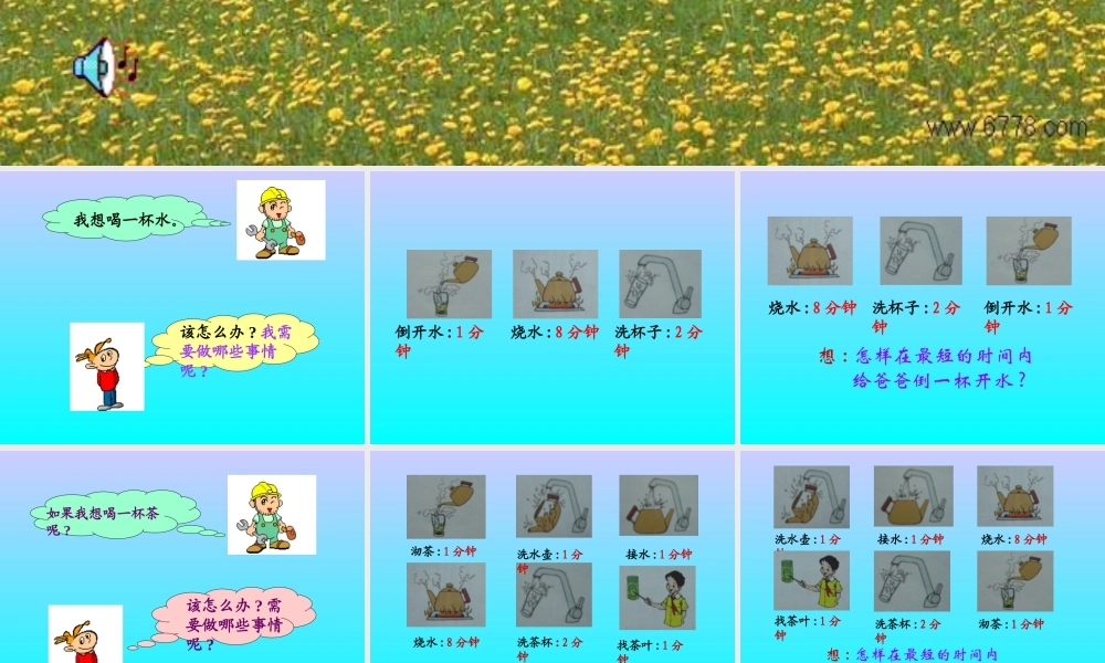 数学广角(合理安排时间)课件