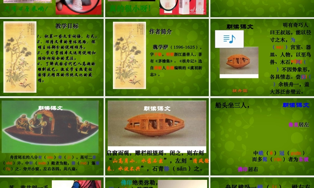 八年级语文上册 第23课 核舟记课件 (新版)新人教版 课件