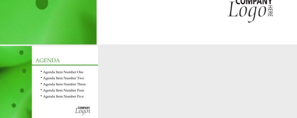 公司介绍绿色简约模板