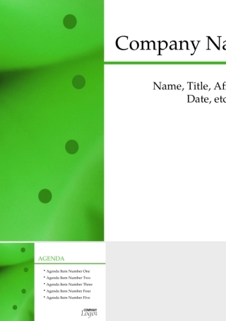 公司介绍绿色简约模板