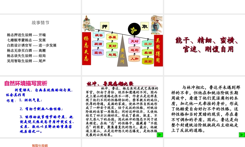 九年级语文上册第五单元复习课件3