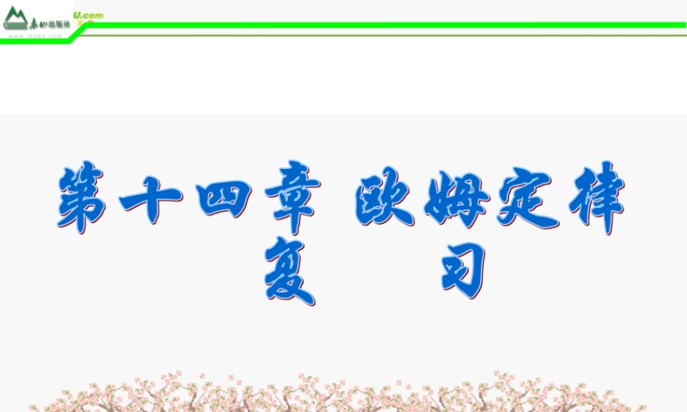 八年级物理下册 欧姆定律教学课件 人教新课标版 课件