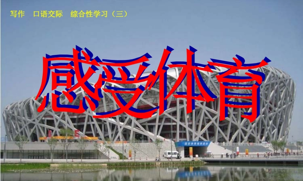 七年级语文上册 综合性学习( 感受体育)课件 鲁教版 课件