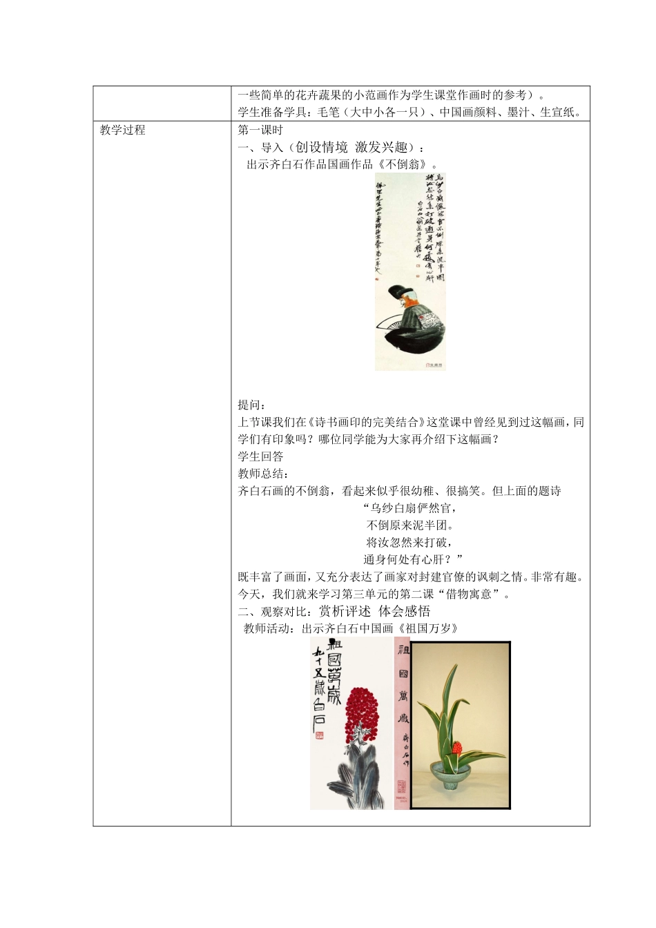 借物寓意典型教学设计135045贺正茂_第2页