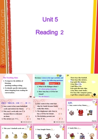 七年级英语上册 U5 Reading 2课件 牛津版 课件