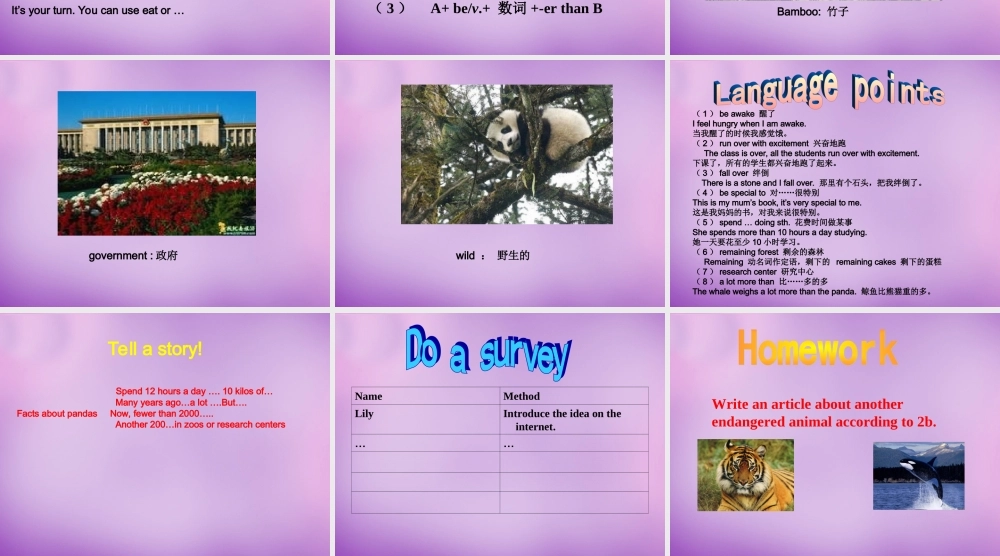 八年级英语下册 Unit 7 What s the highest mountain in the world Period 3课件 (新版)人教新目标版 课件