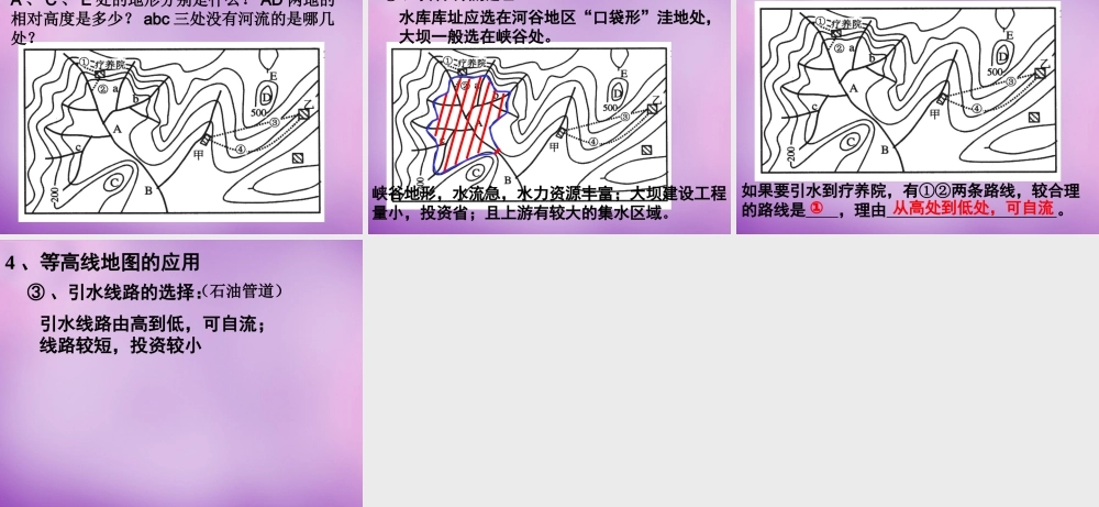 中学七年级地理上册(1.3 地图的阅读)等高线地形图课件2 新人教版 课件