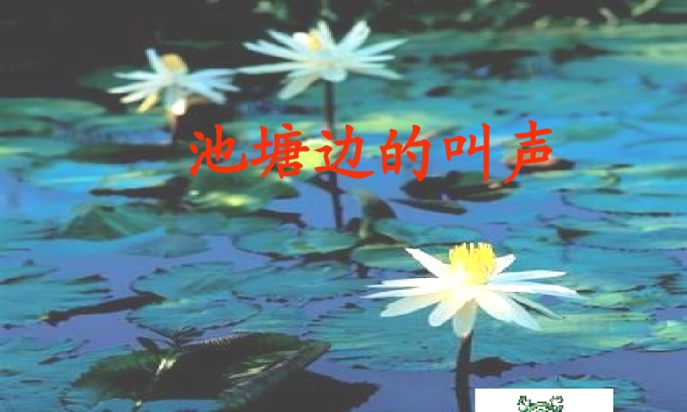 《池塘边的叫声》