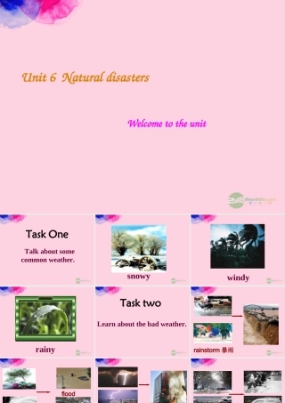 八年级英语上册(Unit 6 Natural Disasters)课件一 牛津译林版 课件