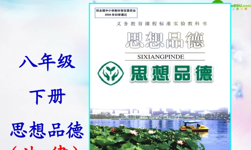 八年级政治下册 第一课(国家的主人广泛的权利)第一框课件 人教新课标版 课件