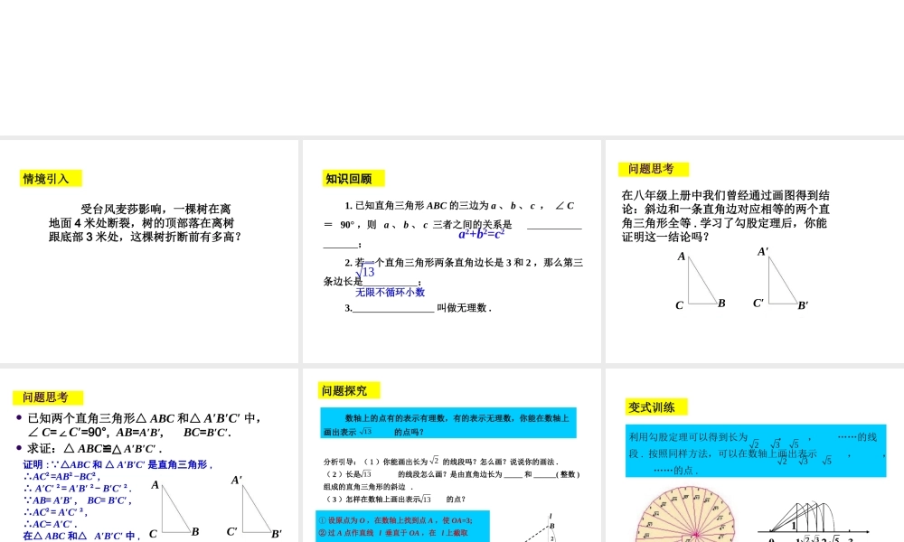 勾股定理第四课时