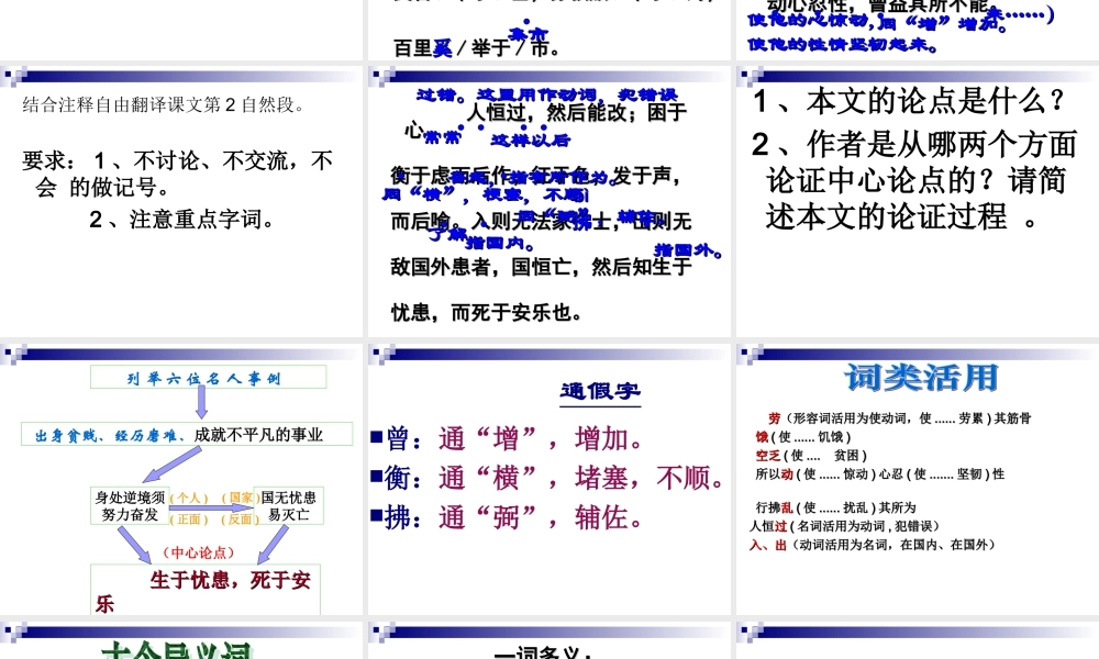 生于忧患死于安乐课件_修改