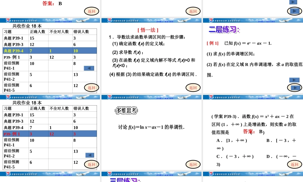 (公开课课件）导数与单调性
