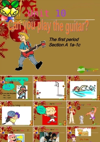 七年级英语上册 Unit10 guitar课件 人教新目标 课件