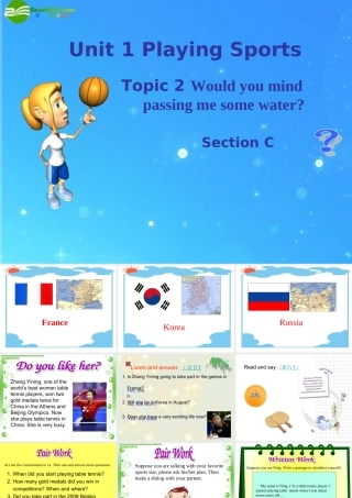 八年级英语上册 Unit 1 Would you mind passing me some water Topic 2 Section C课件 仁爱版 课件