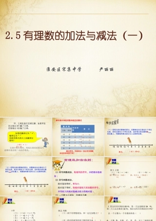 有理数的加法与减法一