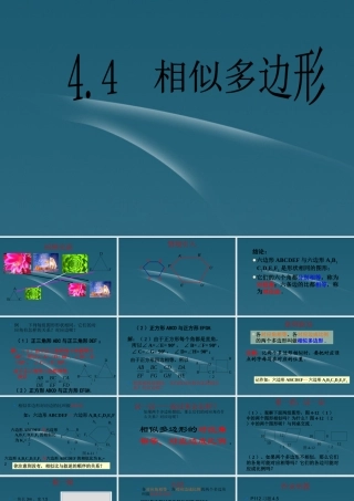 九年级数学(相似多边形)课件