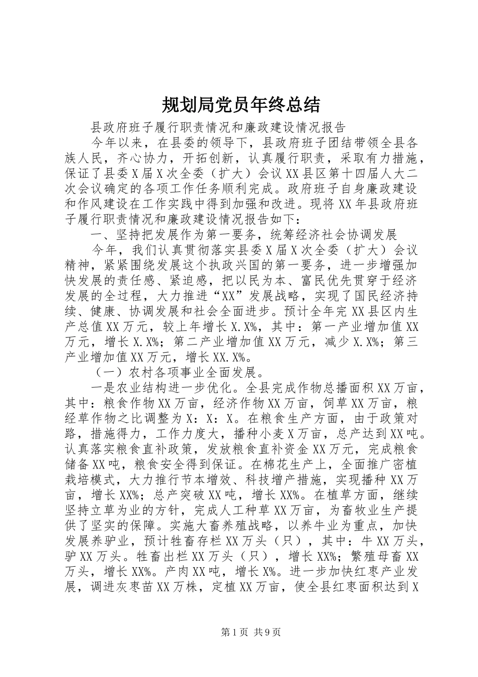 规划局党员年终总结_第1页