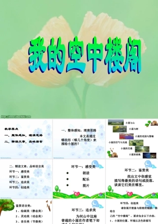 人教版高一语文我的空中楼阁 课件