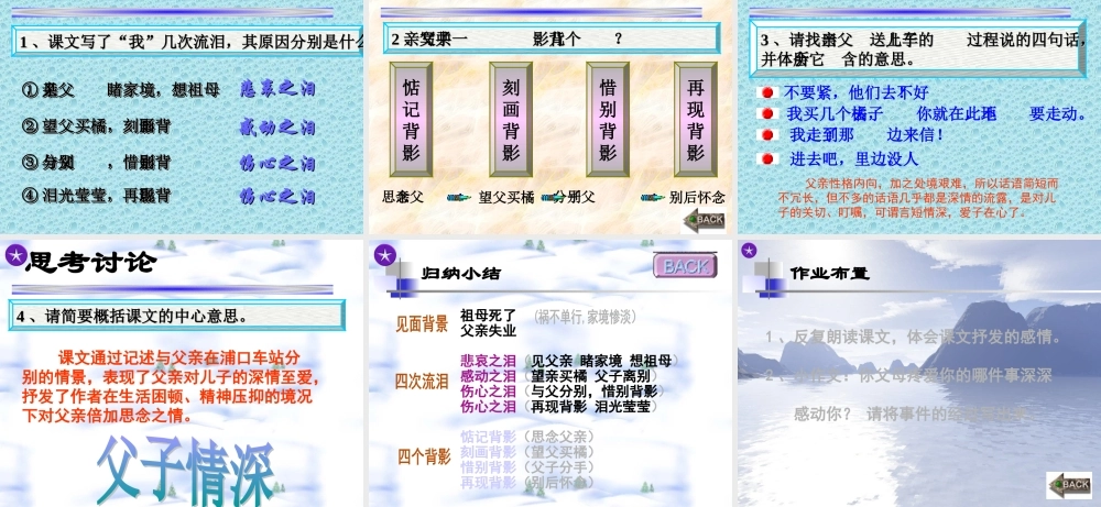 八年级语文背影课件6苏教版 课件