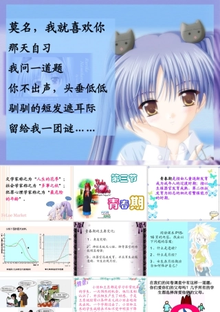 七年级生物下册_第四单元 生物圈中的人_第三节 青春期课件人教版 课件