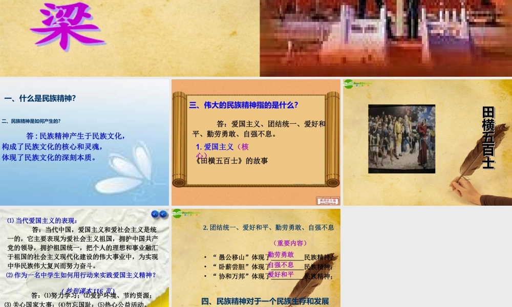 九年级政治 挺起民族脊梁课件 北师大版 课件