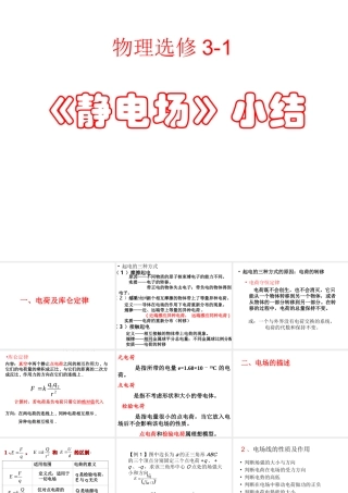 静电场那小结
