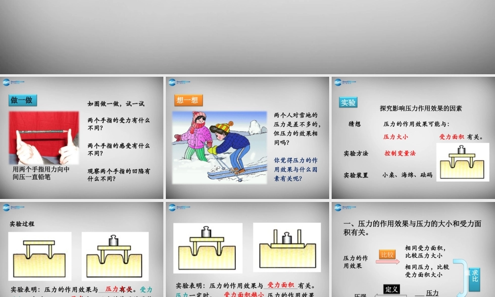 八年级物理下册 第九章 第1节 压强课件 (新版)新人教版 课件