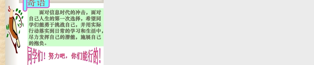 初中班会挑战自我