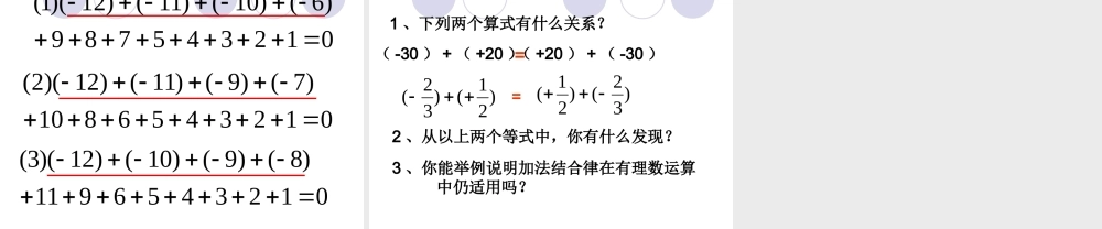 有理数的加法PPT课件