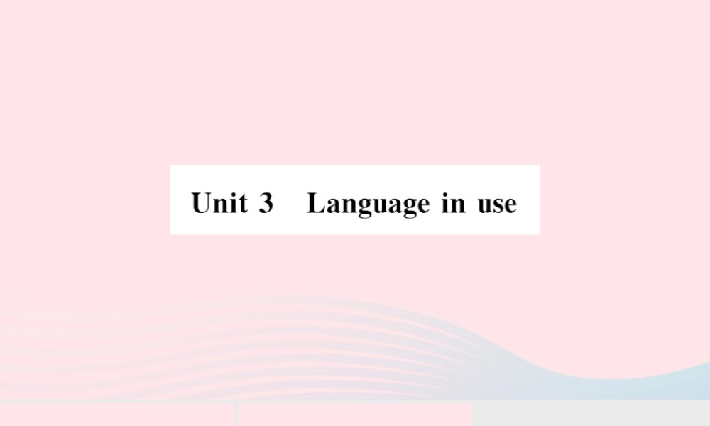 九年级英语上册 Module 2 Public holidays Unit 3 Language in use(小册子)课件 (新版)外研版 课件