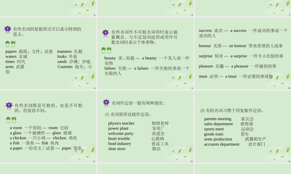 广西省高考英语轮一轮复习 Chapter1 SBⅠUnits 1～23课件