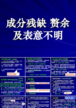 成分残缺 赘余及表意不明 新课标 人教版 课件