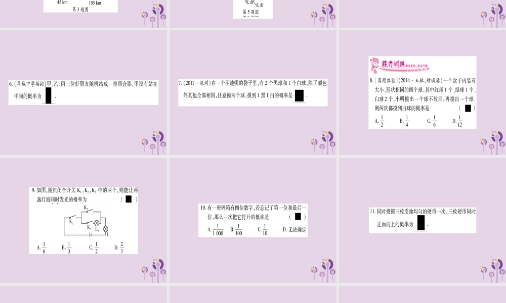 九年级数学下册 第4章 概率 42 概率及其计算 422 第2课时 作业课件 (新版)湘教版 课件