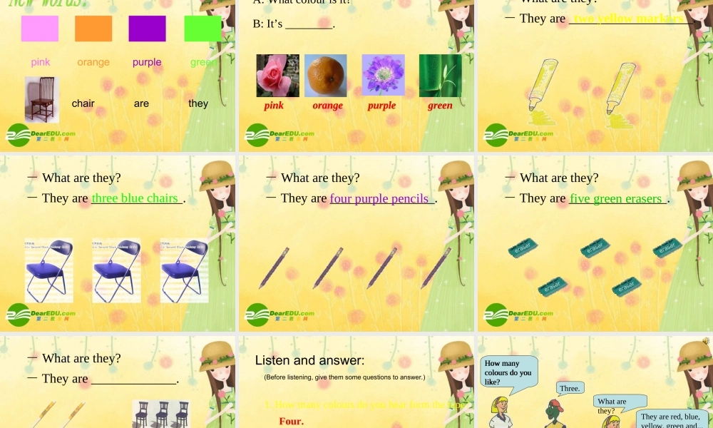 七年级英语上册 Unit 2 Colours and Clothes全单元综合课件 冀教版 课件