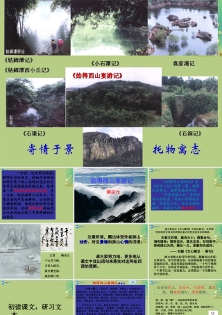 始得西山宴游记