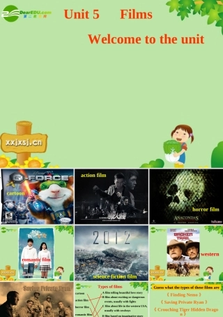 九年级英语9A Unit 5 Films Welcome to the unit 课件 牛津版 课件