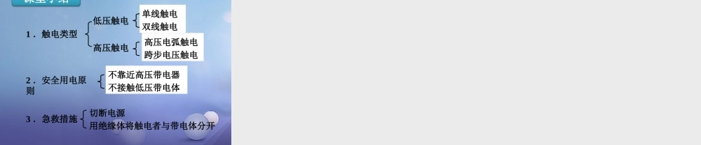 九年级物理全册 193 安全用电课件 (新版)新人教版 课件