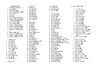 中英文小学英语单词音标（分类表）