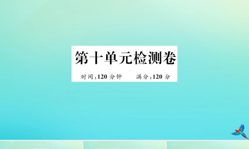 九年级英语全册 Unit 10 You re supposed to shake hands检测卷习题课件 (新版)人教新目标版 课件