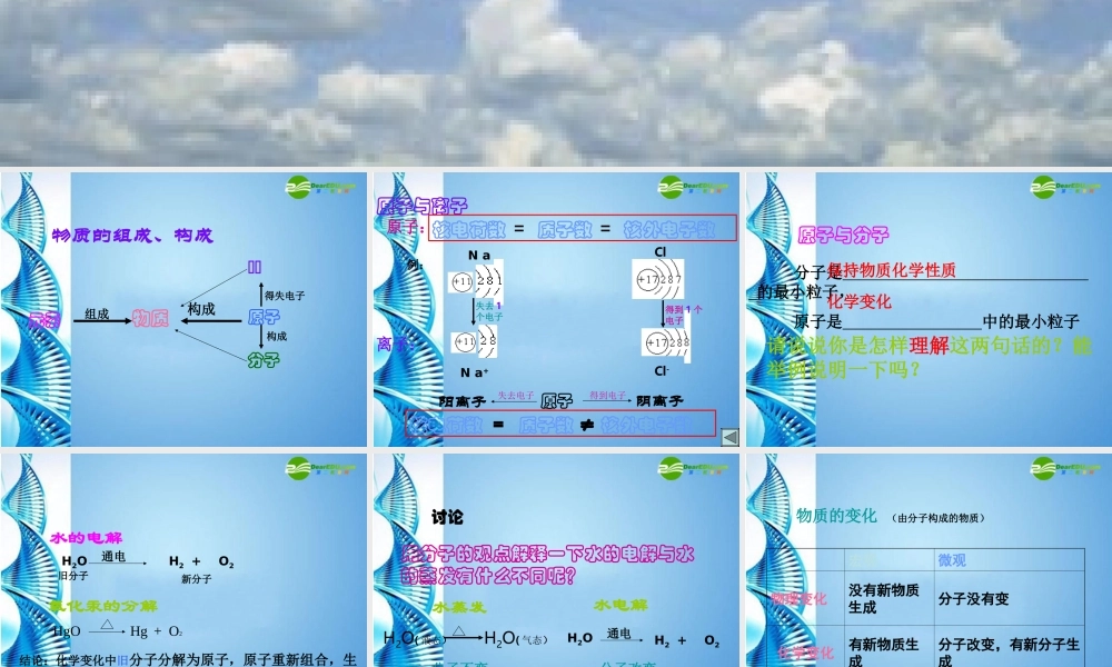 八年级化学 物质课件 鲁教版五四制 课件