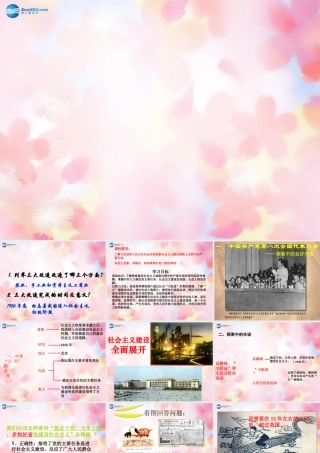 山东省泰安市新泰八年级历史下册 第6课(探索建设社会主义的道路)课件 新人教版 课件