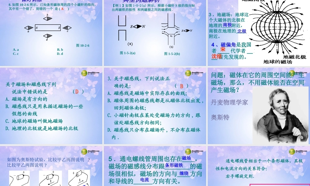 九年级物理全册 电和磁复习课件 新人教版 课件