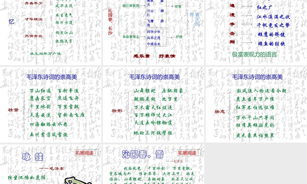 沁园春·长沙(14)