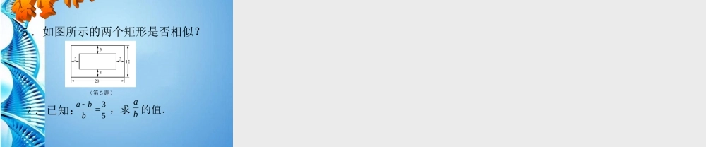 九年级数学上册 相似图形的性质课件 华东师大版 课件