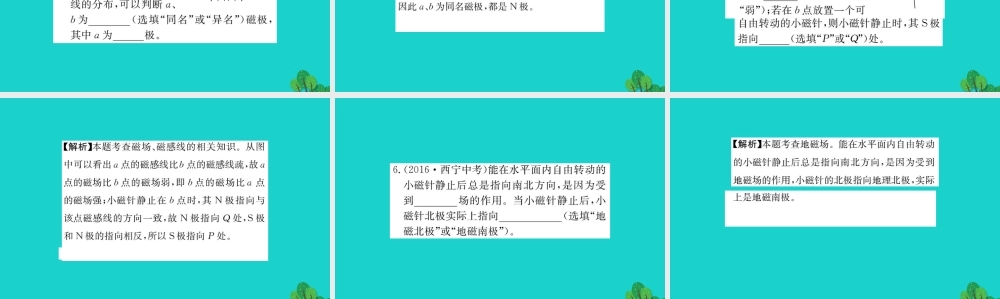 九年级物理全册 171 磁是什么习题课件 (新版)沪科版 课件